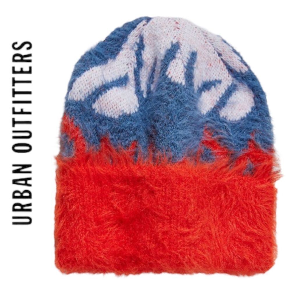 NEW UO Urban Outfitters Ellie Flames Knit Hat Beanie